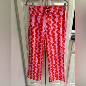 Nooworks Pink Squiggle Casual Bell Pants in Medium 🌸